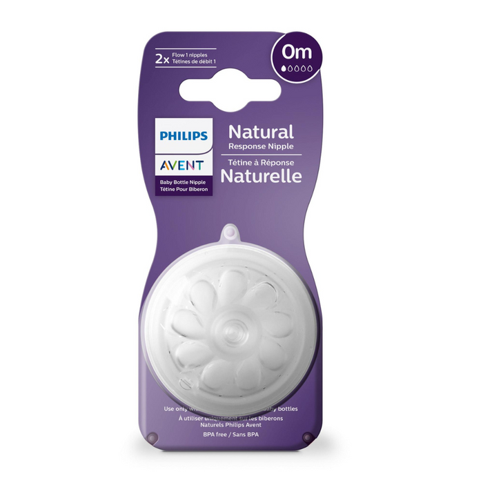 Philips Avent 2 Tetinas Natural Response T1 Flujo 0M