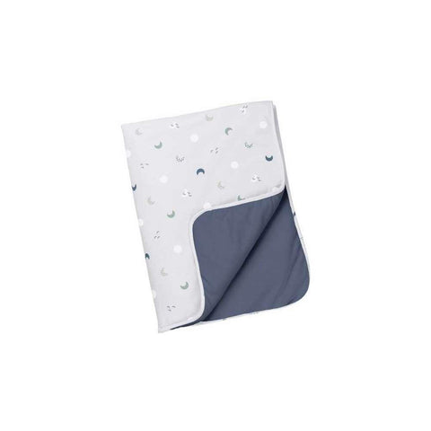 Doomoo Dream Moon Blue/Grey Organic Cotton Blanket