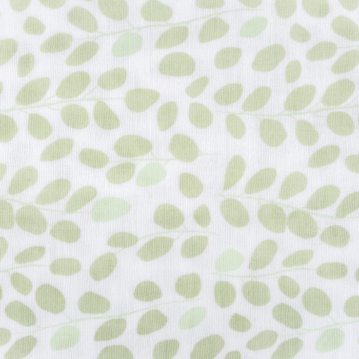 3 Musselinas Doomoo Lovely Mini Leaves Green 70x70cm