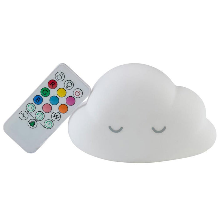 Luz Presença LED Nattou Nuvem em Silicone White 14cm