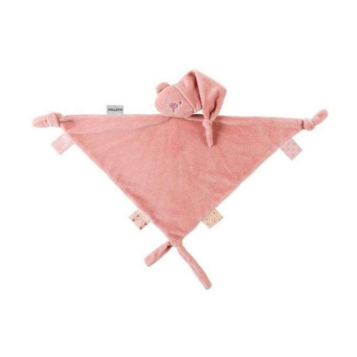 Nattou Lapidou Maxi Doudou Urso Reciclado Rosa Velho