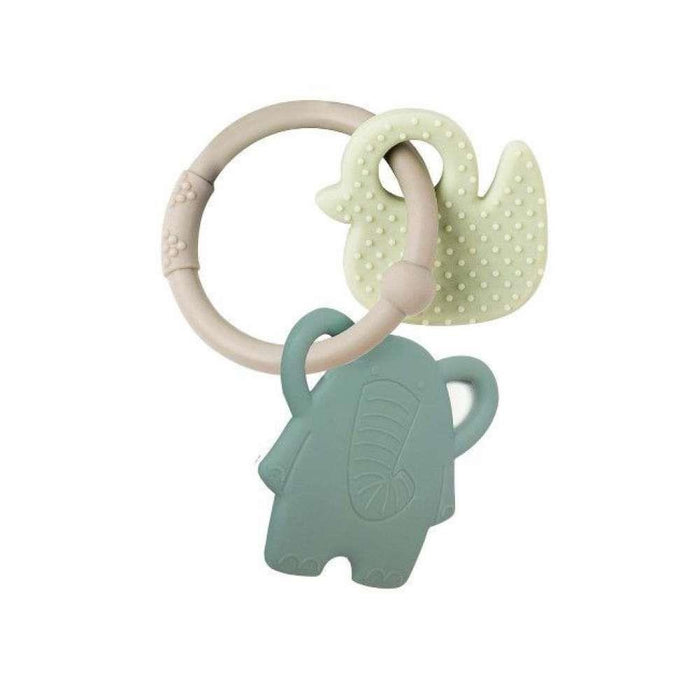 Nattou Roca/Elephant/Grey Duck Silicone Teether