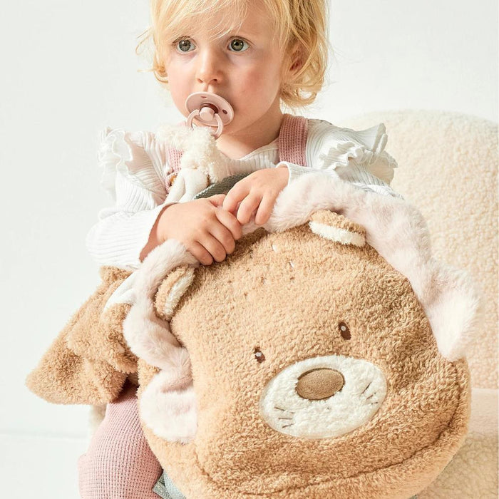 Mochila de Peluche Nattou Teddy Leão Caramel 33cm