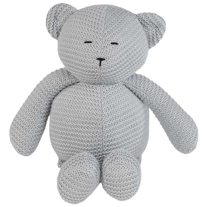 Osito De Peluche En Ganchillo Gris