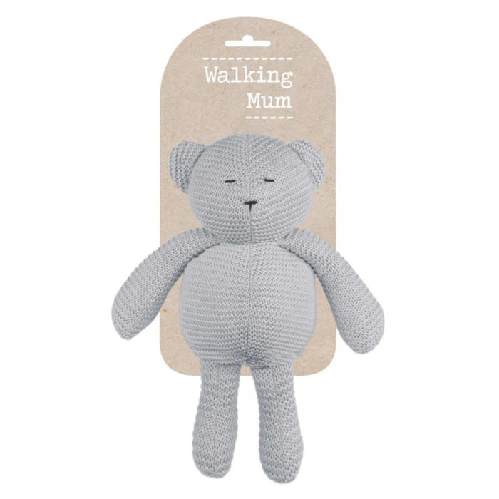 Osito De Peluche En Ganchillo Gris