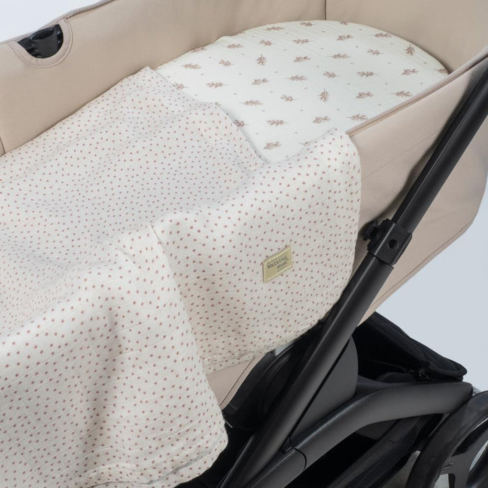 Conjunto de Lençóis para Alcofa Walking Mum Mimosa Rosa