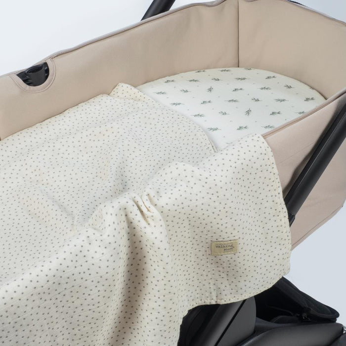 Conjunto de Lençóis para Alcofa Walking Mum Mimosa Verde