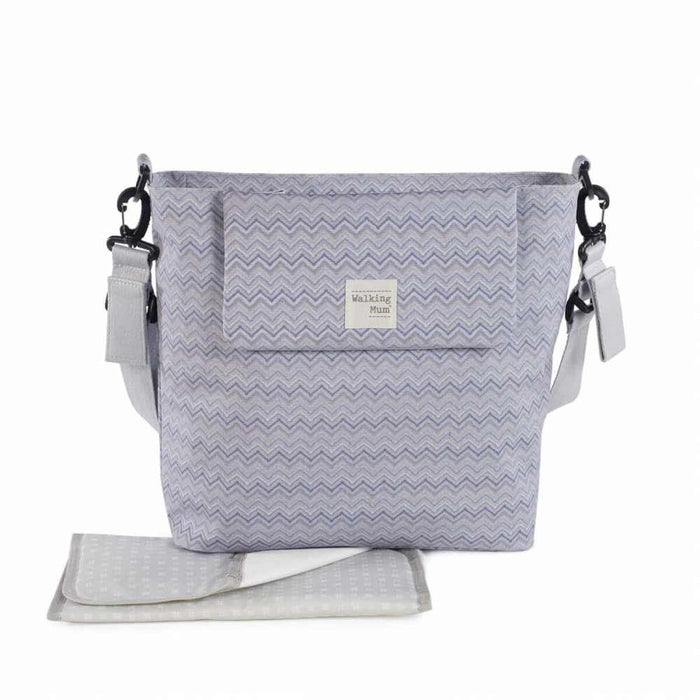 Bolso cambiador de pañales en zigzag de Walking Mum