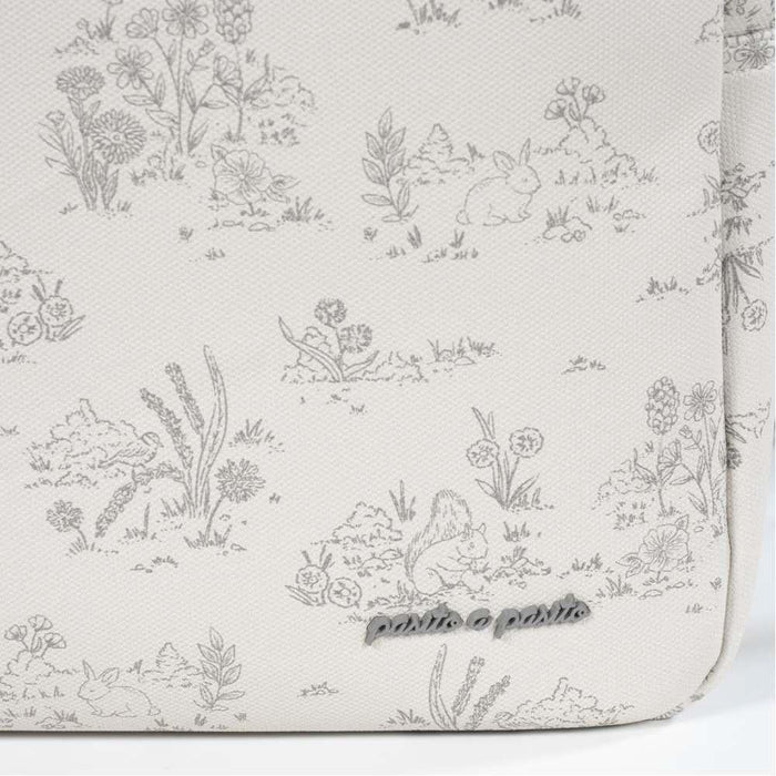 Saco com Muda Fralda Toile Jouy Cream