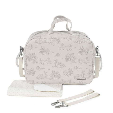 Saco com Muda Fralda Toile Jouy Cream