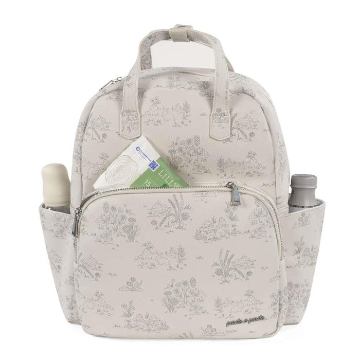 Mochila Toile de Jouy Cream