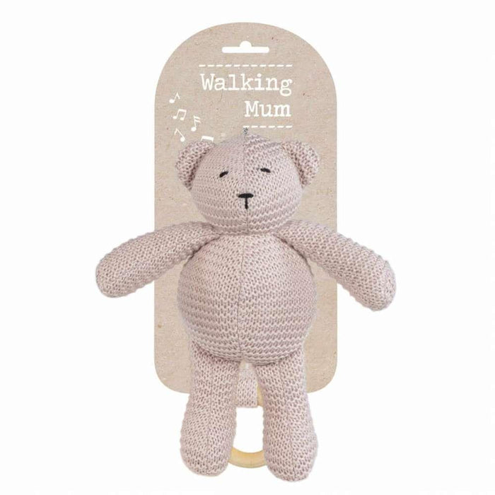 Peluche Musical Urso Rosa