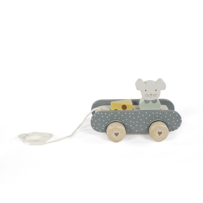 Carro para Puxar Rato em Madeira Poppy