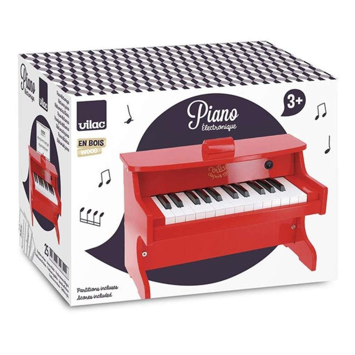 Piano Eletrónico Vermelho