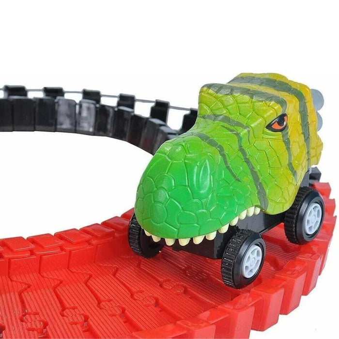 Pista Flex com Carro T-Rex Verde