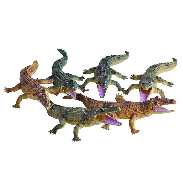 Saco com 6 Figuras de Crocodilos Autralianos