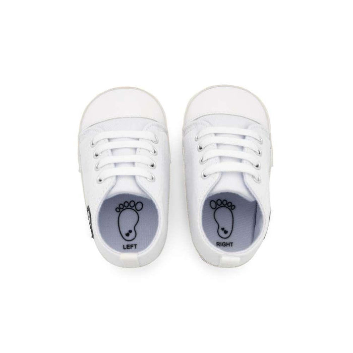 Tisshoes Caixa para Toalhitas com Ténis Branco 3-9meses